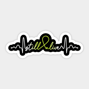 Still Alive- Lymphoma Cancer Gifts Lymphoma Cancer Awareness Sticker